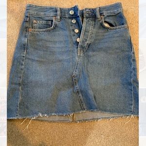 NWOT High waisted denim skirt